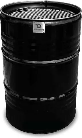 Barrelkings BarrelQ Big olievat-barbecue 200 liter zwart